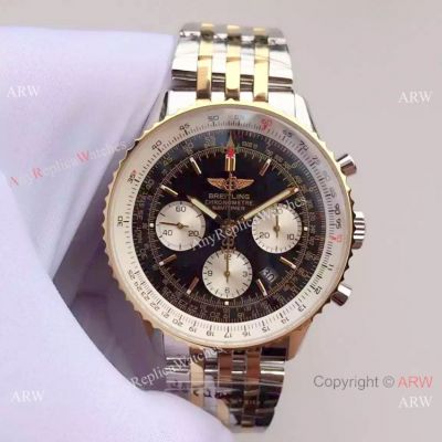 JF Factory Breitling Navitimer 01 Replica Watch Two Tone 43mm